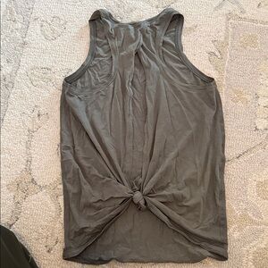 lululemon athletica Charcoal Knotted Tank Top
